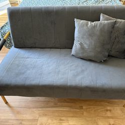 LOVESEAT Velvet Solid Wood Frame with Metal Legs