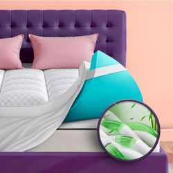 Memory Foam Dual Layer 4 Inch Mattress Topper (Queen)