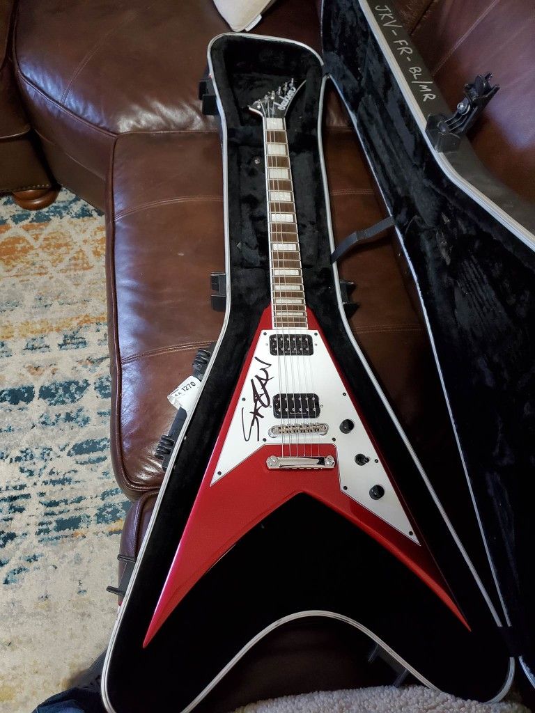 Scott Ian Stage Played and Signed Jackson V