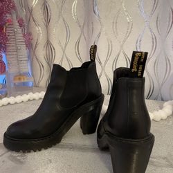 Dr. Marten Boots Chunky Heels Slip On