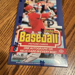 2026 Topps Heritage Baseball Hobby Box Factory Sealed 