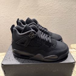 Nike Air Jordan 4 Retro Black Cat 2025 GS Size 6 Youth IB4171-010 Brand New