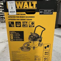 Brand New 16gal Dewalt Vacuum
