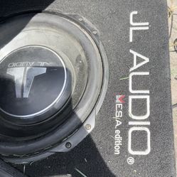 subwoofer and amplifier