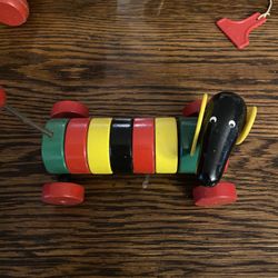 Vintage Brio Slinky Dog Toy