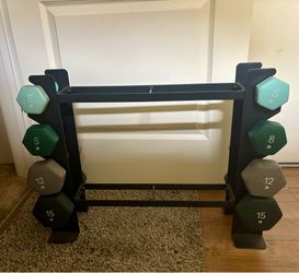 Dumbbells with stand