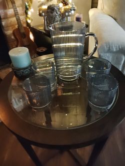 Brand New Pitcher and Four Tumblers