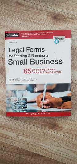 Legal Forms For Running A Small Business Book