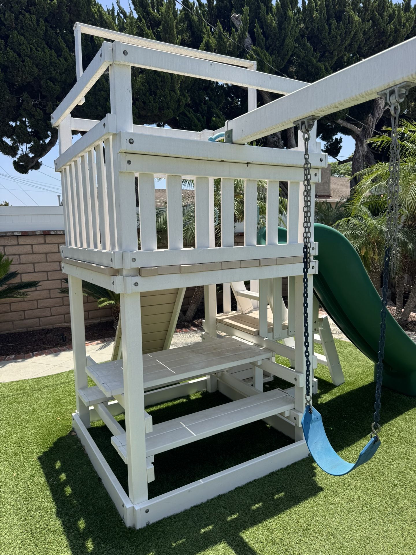 Swing Set Swing Set  Heavy Duty Vinyl Covered Wood