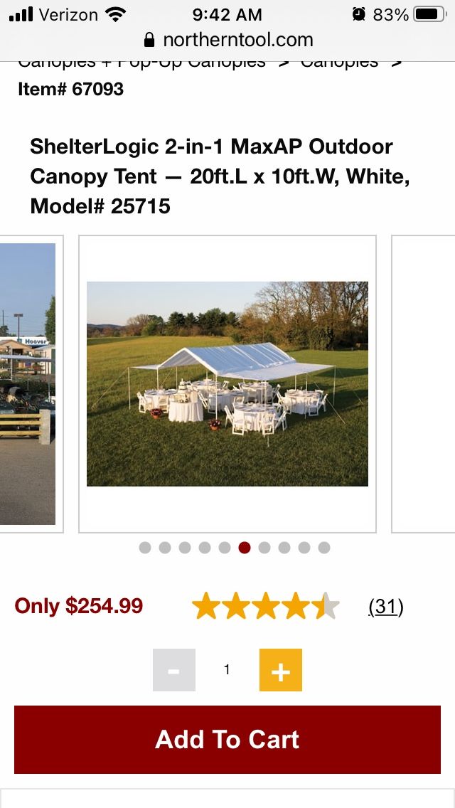 Party Tent- Local Pickup Only