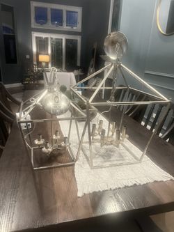 2 Bird Cage Chandeliers- Different Sizes