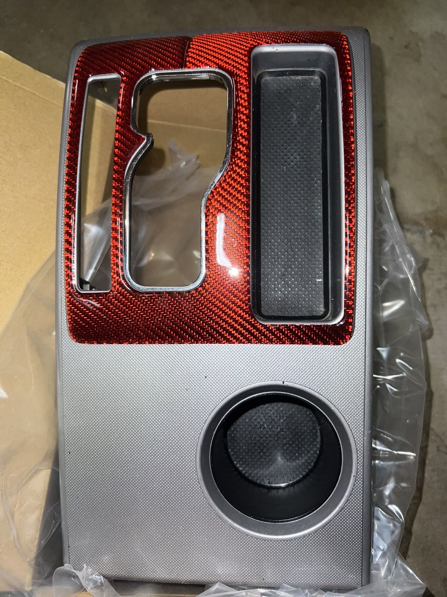 Center Console Shifter Bezel Shift Panel Cover Cup Holder Compatible with Toyota Tacoma 2005-2015 Gear Shift Trim