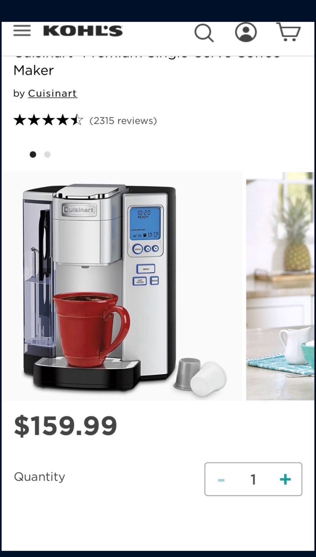 ‼️Cuisinart Single serve Coffee Maker‼️