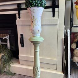 Ten Inch Vase On 18” Candle Holder