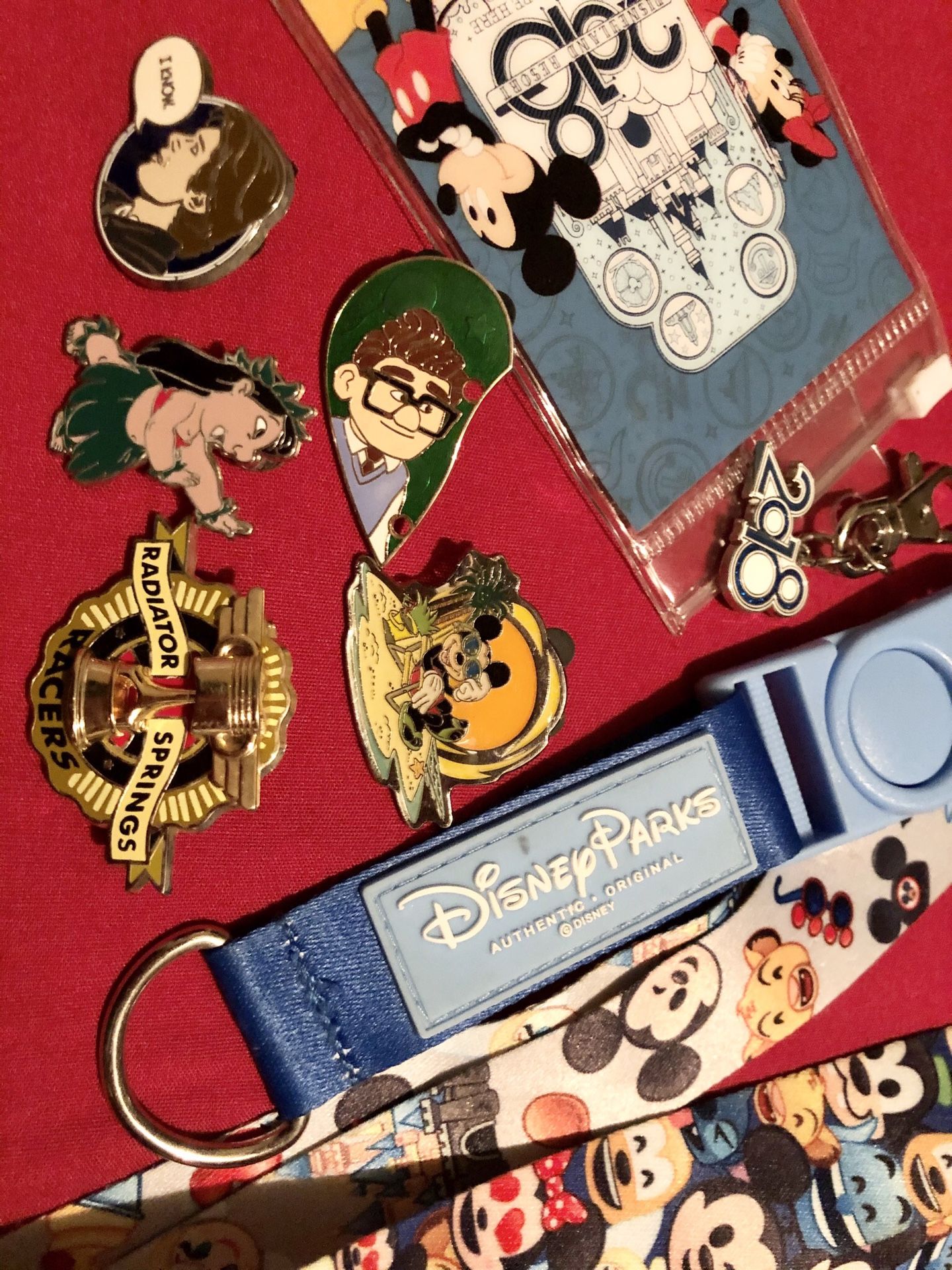 Authentic Disney Pins/Lanyard