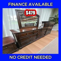 🔥 DRESSER + MIRROR DEAL! 💄🪞 ✨ ¡OFERTA DE TOCADOR CON ESPEJO! 💲Only $479 🚚 Delivery Available / FINANCE AVAILABLE  📦 #P F4347/ F4346