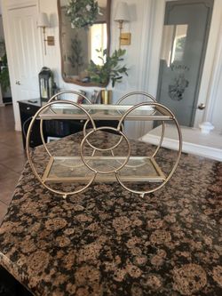 Small bow glass shelf