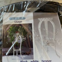 2 Indoor Or outdoor Black Plant Stand Or Vase Stand 