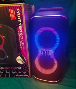 JBL Partybox Club Live 120 Portable Bluetooth Speaker w/ Led Lights, 160 Watts, No Microphone