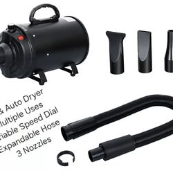 Portable Pet Auto Dryer Blower 2400W - Info in Description and Pics 