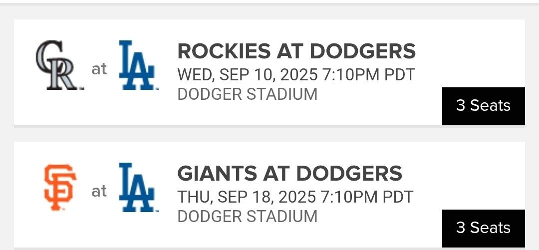 Dodgers Tickets