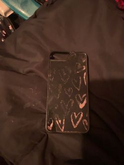 I Phone 8 Plus Case with Water Glitter