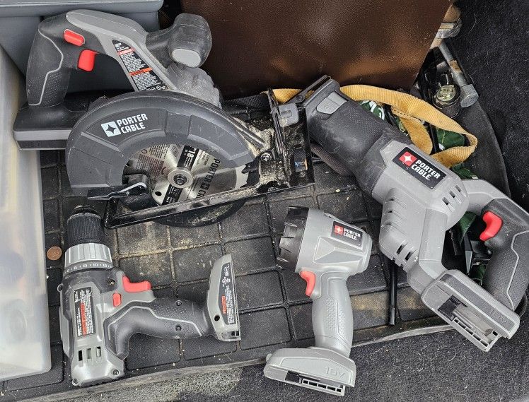 Porter Cable Tool Set (TOOLS ONLY- NO BATTERIES)
