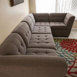 Jonathan Louis Modular Sectional – Dark Gray – Good Condition