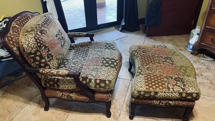 Antique sofa with ottoman $150.00  CASH, TEXT FOR PRICES.