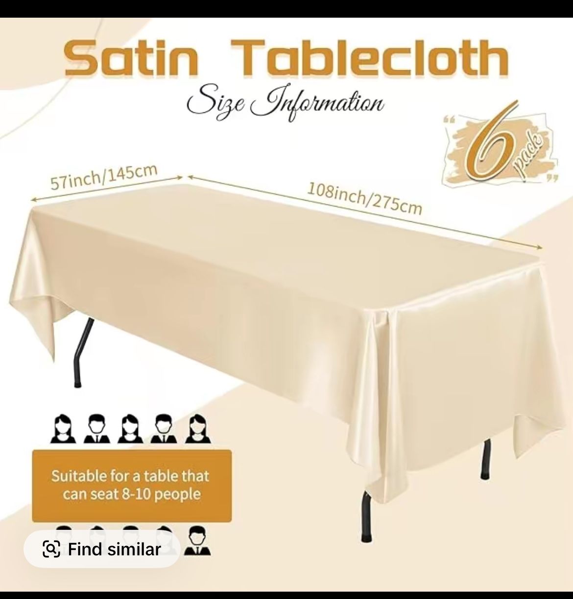 Table Cloths for Party/  Champagne And Black 