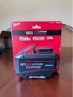 NEW Milwaukee M18 Red Lithium Forge HD12.0 Battery