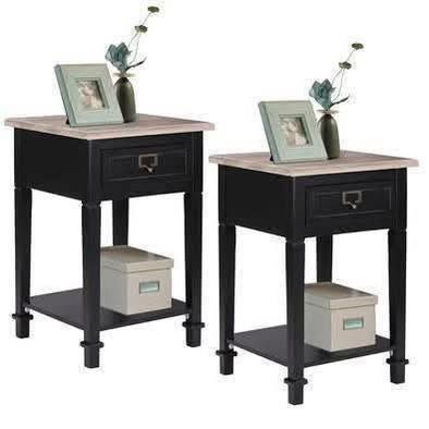 New set of 2 Small Black Night Stands/End Tables