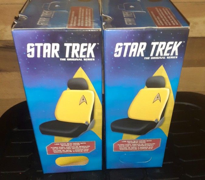 NIB Star Trek Collectible Seat Covers ☆ Officially Licensed ☆ Rare Find