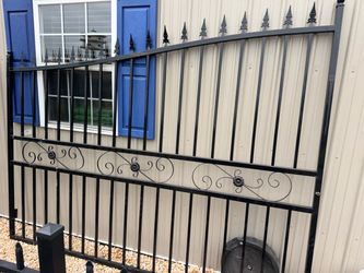 Driveway Gates 9’ 6” Wide Per Gate. Height 7’6” x 6’5”