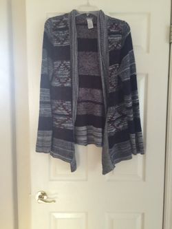 Aztec print cardigan