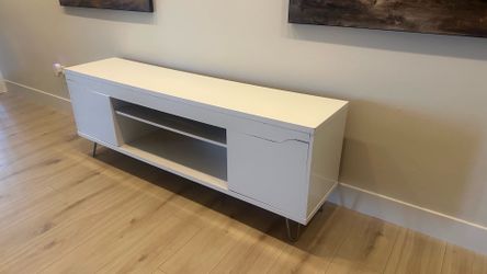 White TV Console