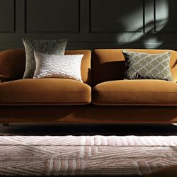 Brand new velvet cinnamon sofa