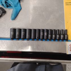 Matco 3/8 Semi Deep Impact Socket Set 7-19