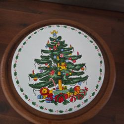 🎄 Vintage Teak Christmas Tree Trivet – Gailstyn-Sutton Towle 7.5”