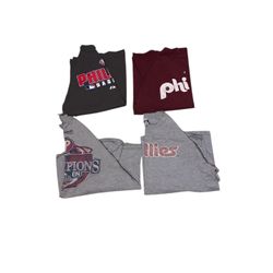 Philadelphia Phillies Shirt Bundle – 4 Shirts (L & XL)