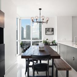 Pottery Barn Griffin  Dining Table ( Reclaimed Wood) + Matching Bench 