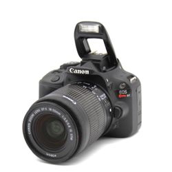 Canon EOS Rebel SL1 18.0 MP CMOS Digital SLR 18-55mm EF-S STM Lens Black AS-iS