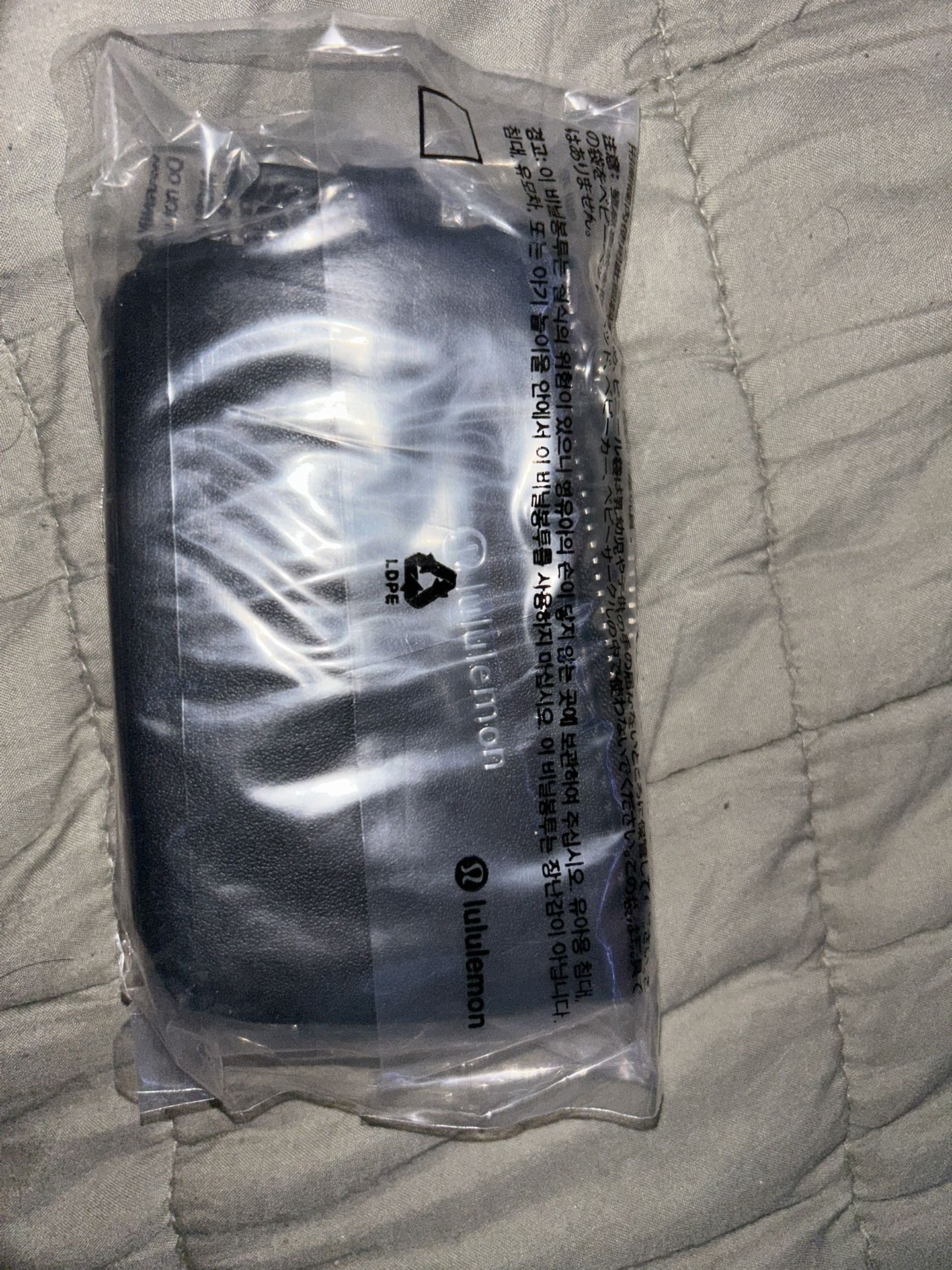 Lululemon Dual Pouch Wristlet Solid Black Coin Purse