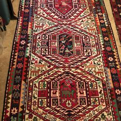 Handmade Rug From Iran 6ft By 4ft Silk And Wool Material