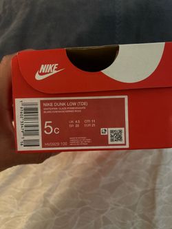 Nike Dunk Low TDE Toddler Size 5C