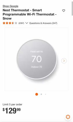 Google Nest Thermostat with Accessories