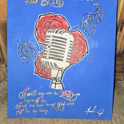Self-painted microphone