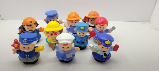 Fisher Price Little People Community Helpers Figures Lot Police...