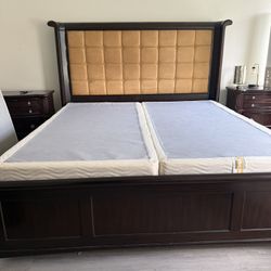 Solid Wood King Bedroom Set – Heavy & High Quality