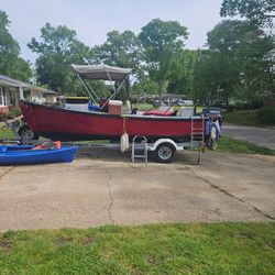 23 Foot..red..fishing  Boat
